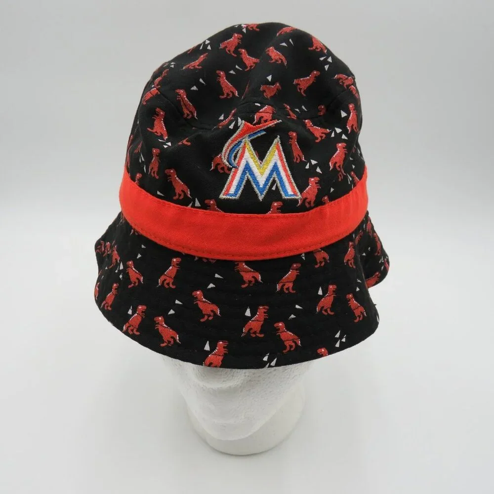 Miami Marlins Hat Cap Strap Back Infant Black Red MLB Baseball Dinosaurs New Era